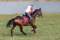 Horse gallop during eventing competition