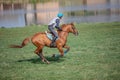 Horse galloping during horse eventing competition