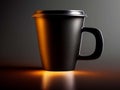 black coffee mug