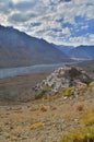 A portrait image of the Key Monastery,a Tibetan Buddhist monastery Royalty Free Stock Photo