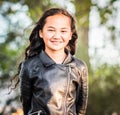 Portrait image of a young Maori girl