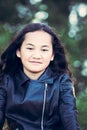 Portrait image of a young Maori girl