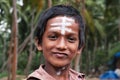 Portrait of Indian boy on the street in fishing village Royalty Free Stock Photo