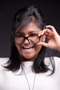 Portrait of an indian girl's laughter