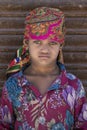 Portrait Indian girl. Srinagar, Kashmir, India. Close up