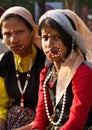 Portrait of Indian girls in ethnic dresses