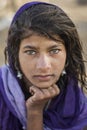 Portrait of an Indian gypsy girl