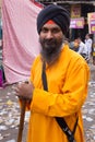 Portrait of indian man during Guru Nanak Gurpurab celebration in