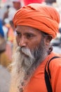 Portrait of indian man walking at Chandni Chowk, Delhi, India