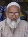 Portrait Indian muslim man in Srinagar, Kashmir, India.