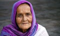 Portrait of Indian old woman, with traditional dresss