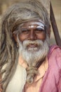 Varanasi, India, Portrait of an Indian Sadhu