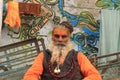 Portrait of indian sadhu guru baba rishikesh