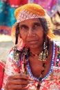 Portrait of an Indian woman in folk outfit