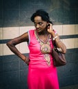 Portrait of Indian woman in Mahebourg, Mauritius