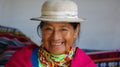 Portrait of an indigenous old woman from the province of Chimborazo