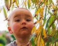 Portrait of a inquisitive little girl