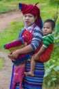 Portrait of Intha tribe woman in Myanmar