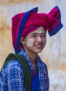 Portrait of Intha tribe woman in Myanmar