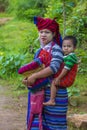 Portrait of Intha tribe woman in Myanmar