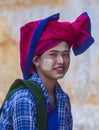 Portrait of Intha tribe woman in Myanmar