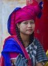 Portrait of Intha tribe woman in Myanmar