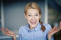 Portrait Of A Italian Happy Woman Royalty Free Stock Photo