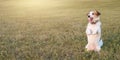 PORTRAIT OF A JACK RUSSELL DOG STANDING ON TWO LEGS INTHE GRAS Royalty Free Stock Photo