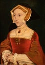 Portrait of Jane Seymour, 1540 painting by Hans Holbein the Younger Royalty Free Stock Photo