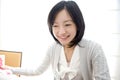 Portrait of Japanese woman Royalty Free Stock Photo