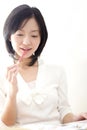 Portrait of Japanese woman Royalty Free Stock Photo