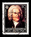 Portrait of Johann Sebastian Bach, European Year of Music serie, circa 1985