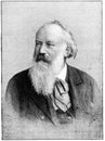 Portrait of Johannes Brahms Royalty Free Stock Photo