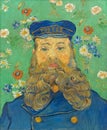 Portrait of Joseph Roulin, painting by Vincent Van Gogh Royalty Free Stock Photo