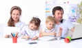 Portrait of a joyful family Royalty Free Stock Photo