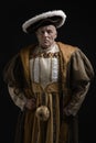 Portrait of King Henry VIII in historical costume