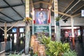 Portrait of King Rama V at Chiang Mai railway station, northern Thailand.