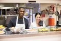 Portrait Of Kitchen Staff In Homeless Shelter Royalty Free Stock Photo