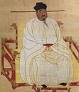 Portrait of Kubilai Khan painting on silk anonymous artist