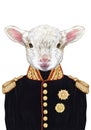 Portrait of Lamb in military uniform.