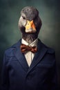 Portrait of Lame Duck in business suit