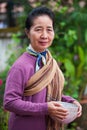 Portrait of Laotian senior woman