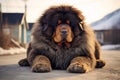 Portrait of a large Tibetan Mastiff