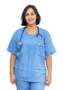 Portrait of latin american mature nurse Royalty Free Stock Photo