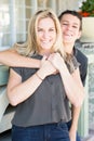 Portrait of a Latin mother and teenage son Royalty Free Stock Photo