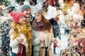 Portrait of laughing family with teenager girl