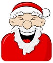 Portrait of a laughing Santa Claus