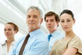 Portrait, leadership and arms crossed with a senior man in the office as a CEO, manager or boss of a company. Face Royalty Free Stock Photo