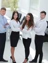 Portrait the leading business team in the office Royalty Free Stock Photo