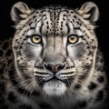 Portrait of a leopard. Generative AI Royalty Free Stock Photo